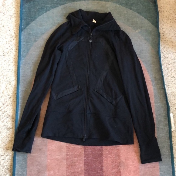 Lululemon Oragami Stride Luon Athletic Zip Up Sweatshirt - Picture 8 of 9